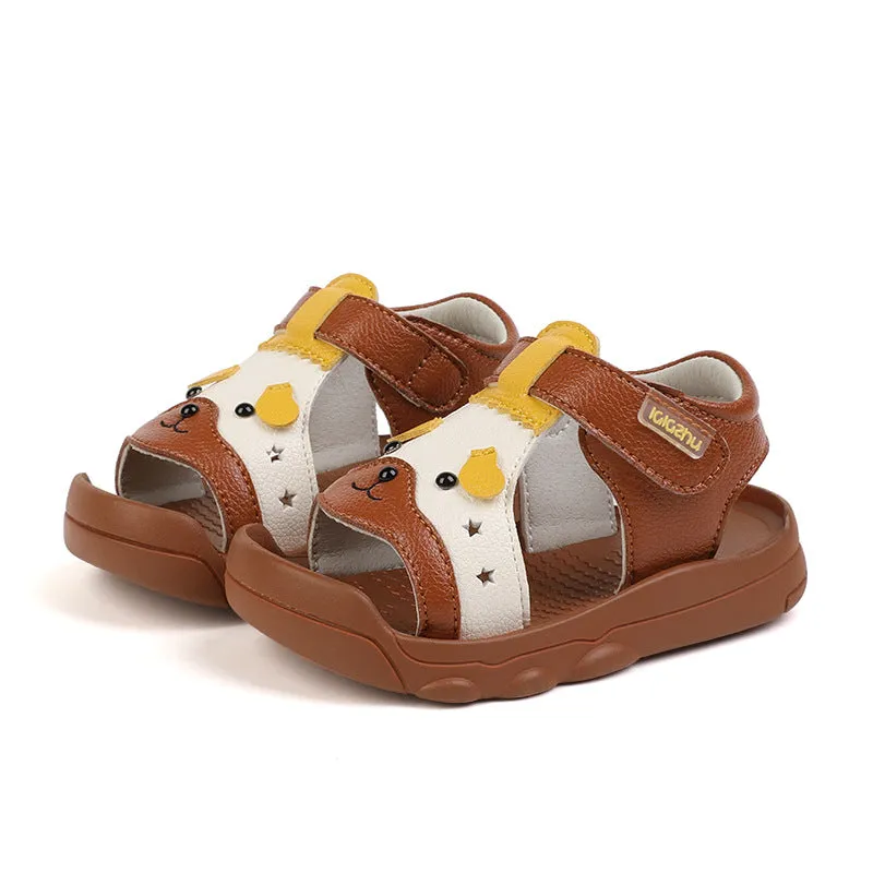 Baby Toddler Leather Sandals For Girls Toddlers Baby Children's Soft-Soled Baotou Shoes