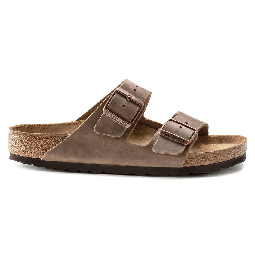 BIRKENSTOCK ARIZONA CLASSIC FOOTBED SANDAL - TOBACCO OILED LEATHER