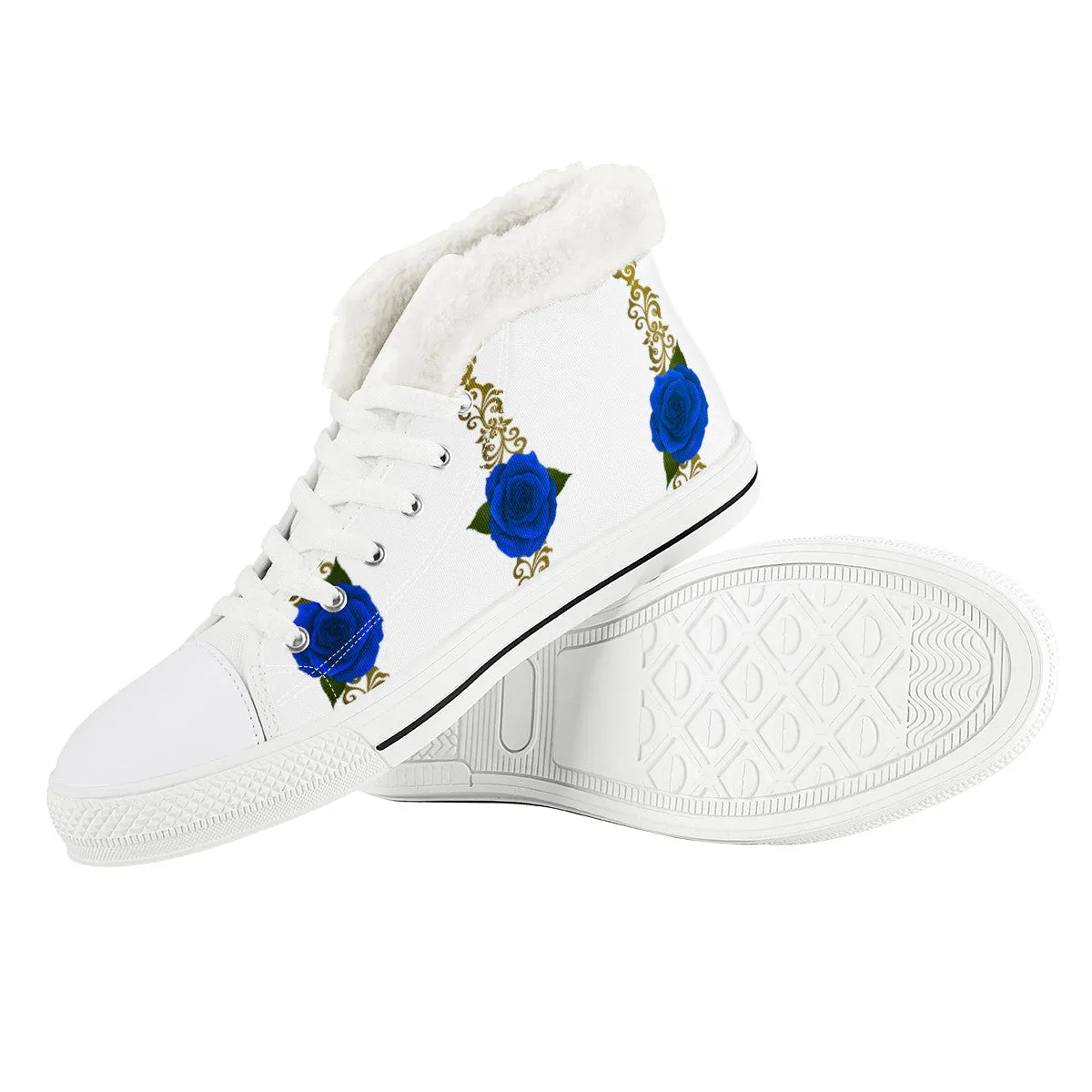 BLUE ROSES Unisex Canvas Shoes