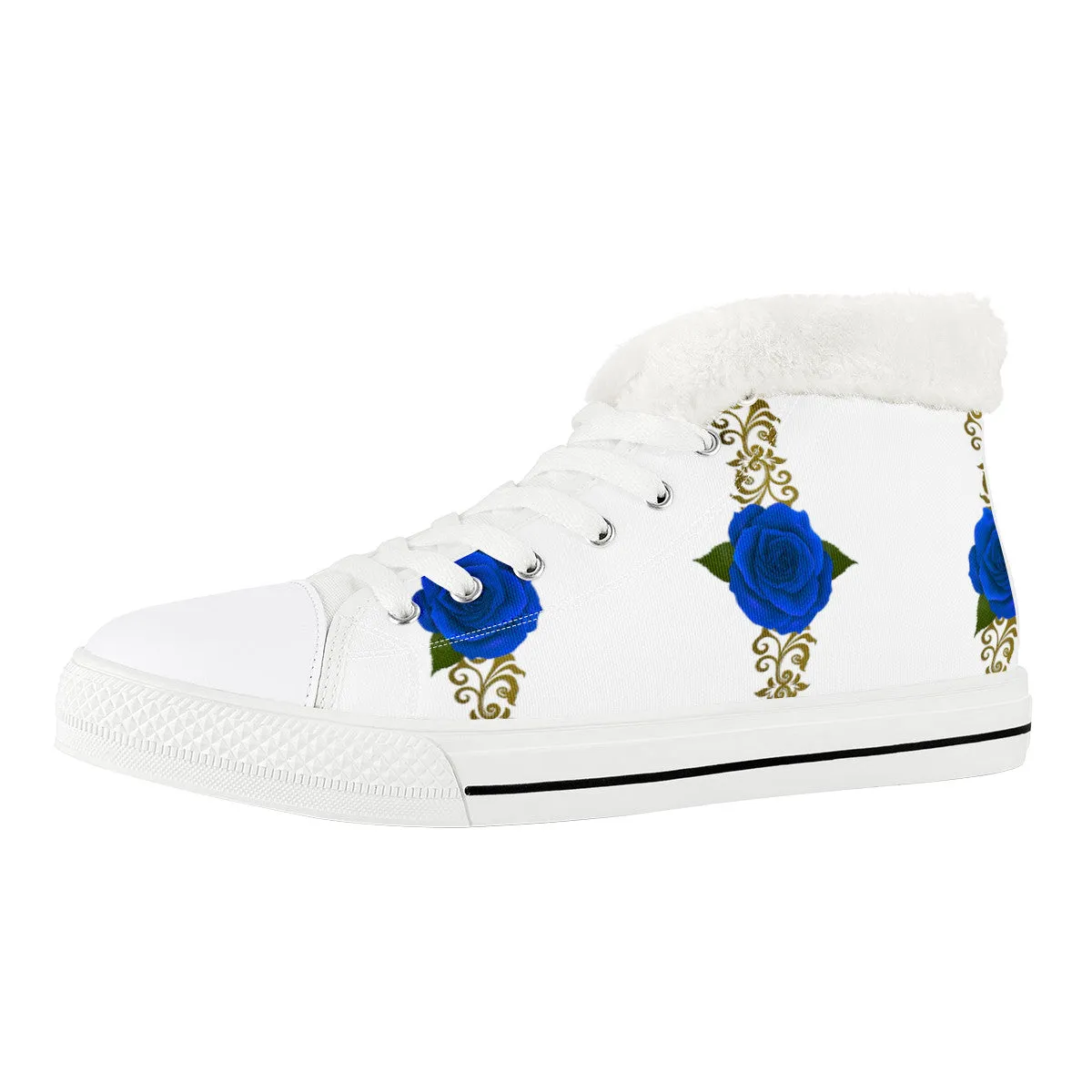 BLUE ROSES Unisex Canvas Shoes