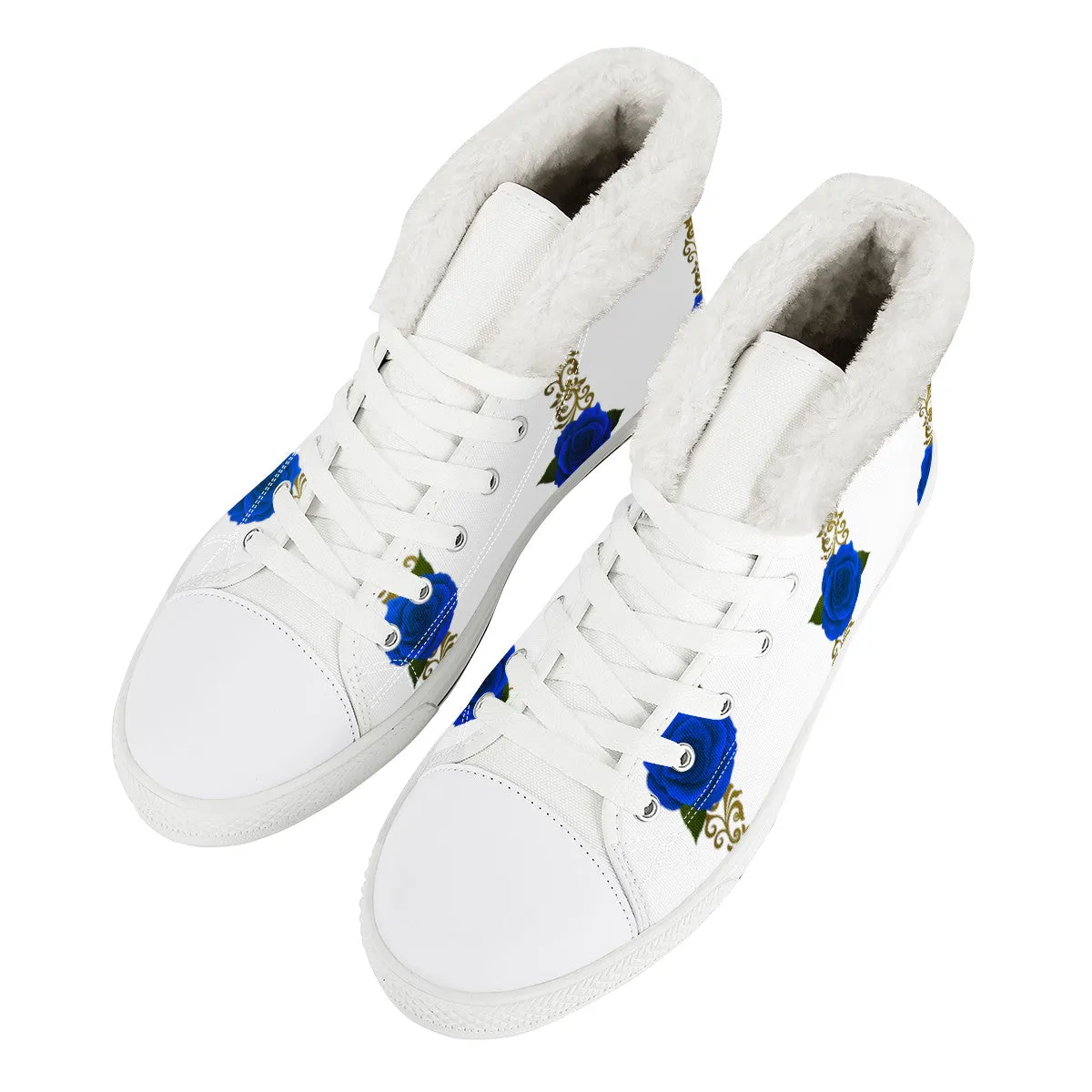 BLUE ROSES Unisex Canvas Shoes