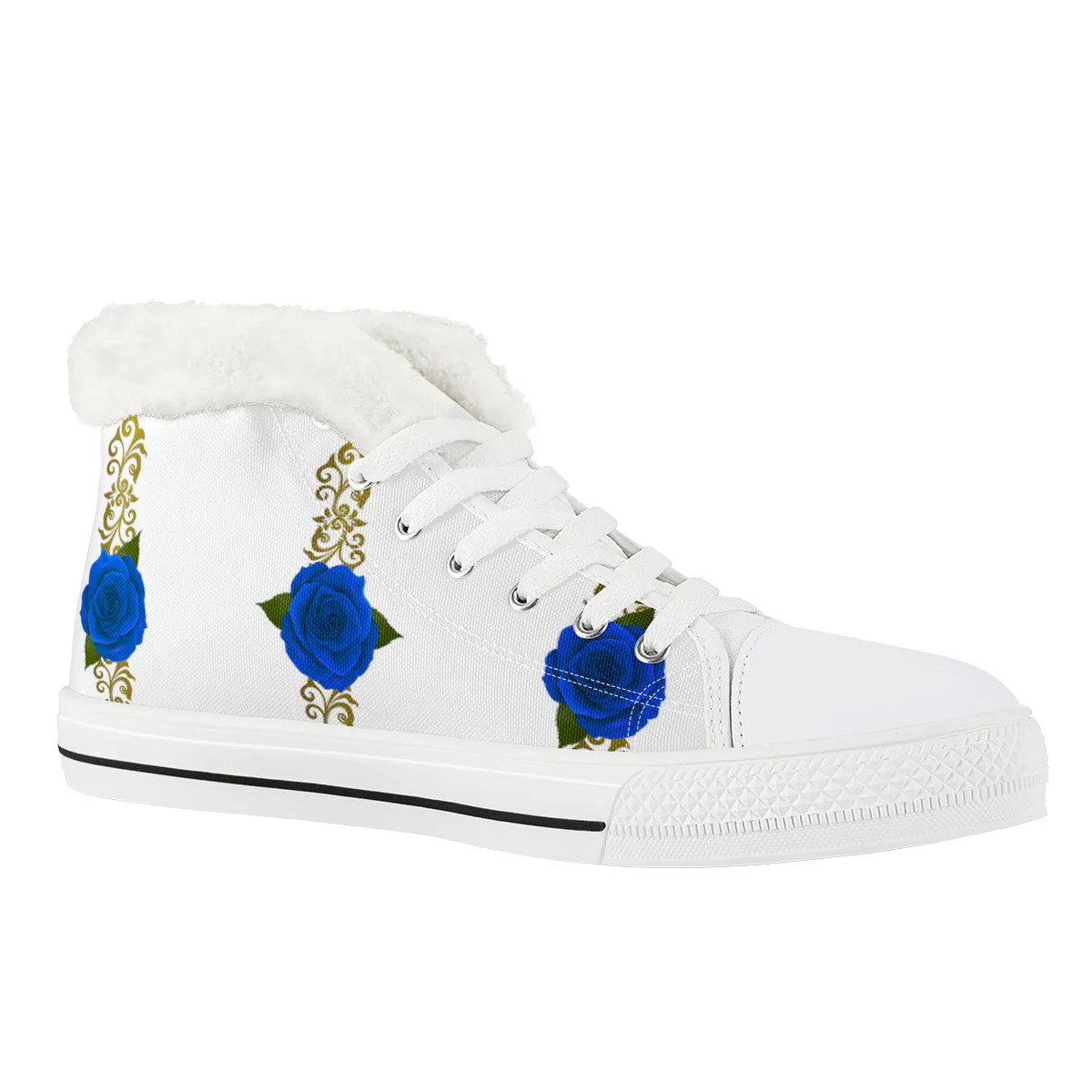 BLUE ROSES Unisex Canvas Shoes