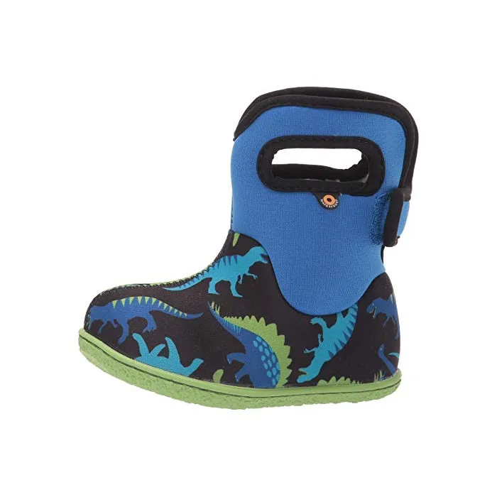 Bogs Boys’ Baby Bogs Dino Waterproof Boots w/ Handles  (Toddler)