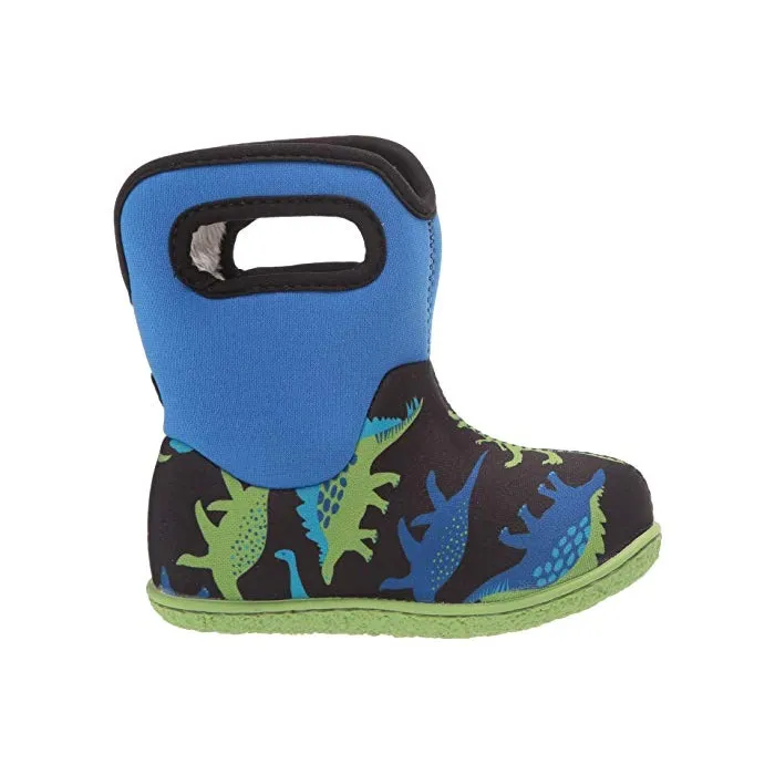 Bogs Boys’ Baby Bogs Dino Waterproof Boots w/ Handles  (Toddler)