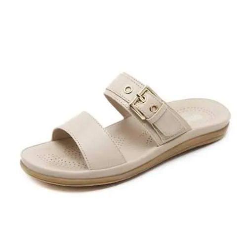 Buckle Adjustable Flat Sandals