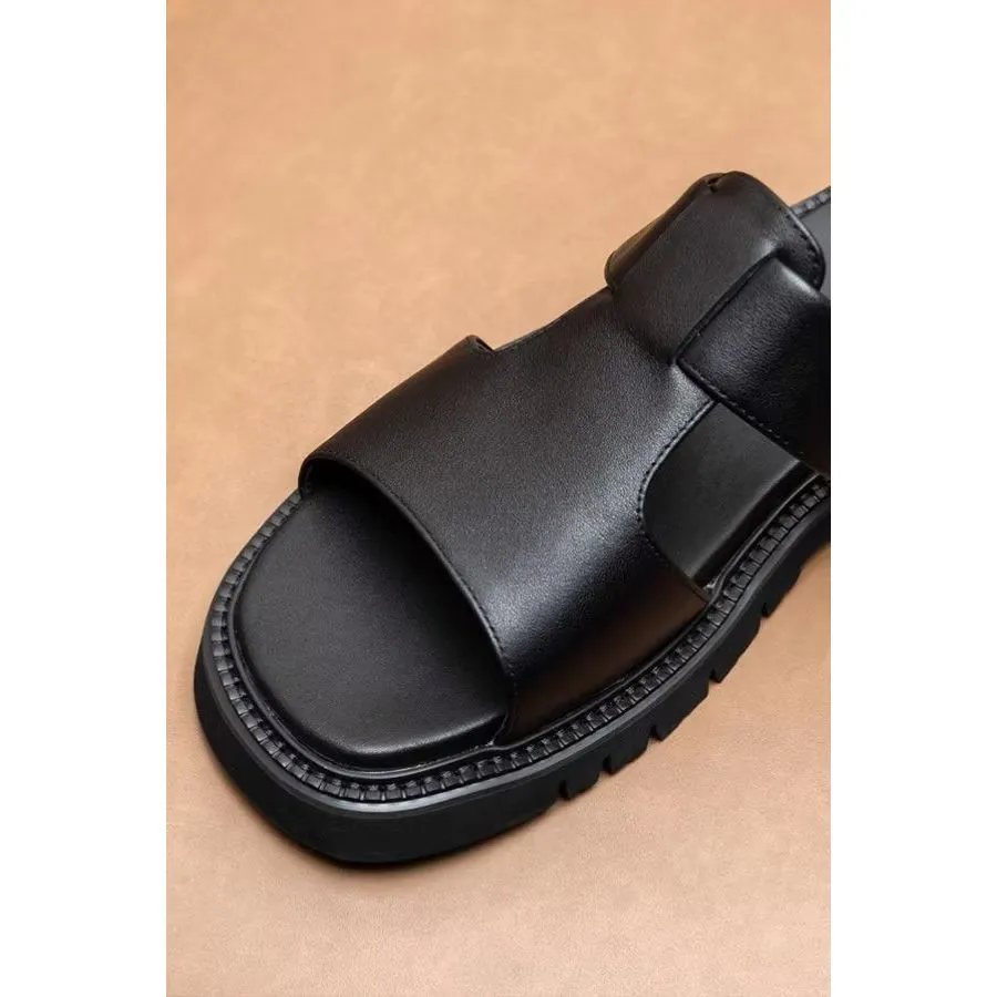 ChicPeep Luxe Leather Business Sandals