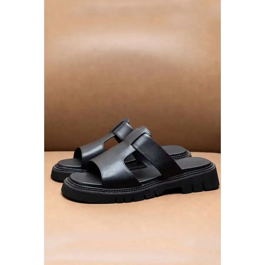 ChicPeep Luxe Leather Business Sandals