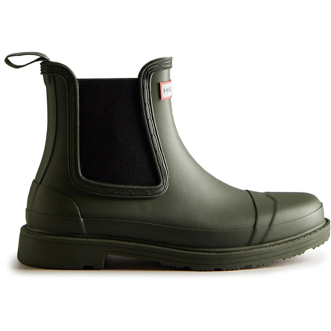 Commando Ladies Chelsea Boots - Dark Olive by Hunter