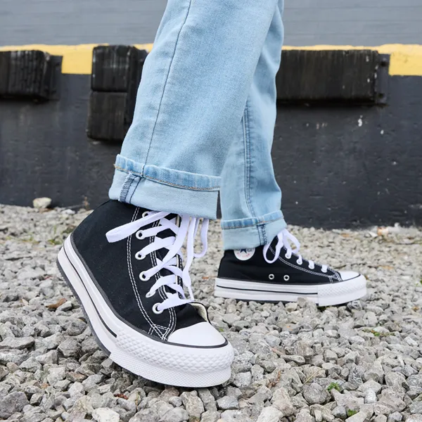 Converse Chuck Taylor All Star Hi Lift Sneakers - Big Kid, black