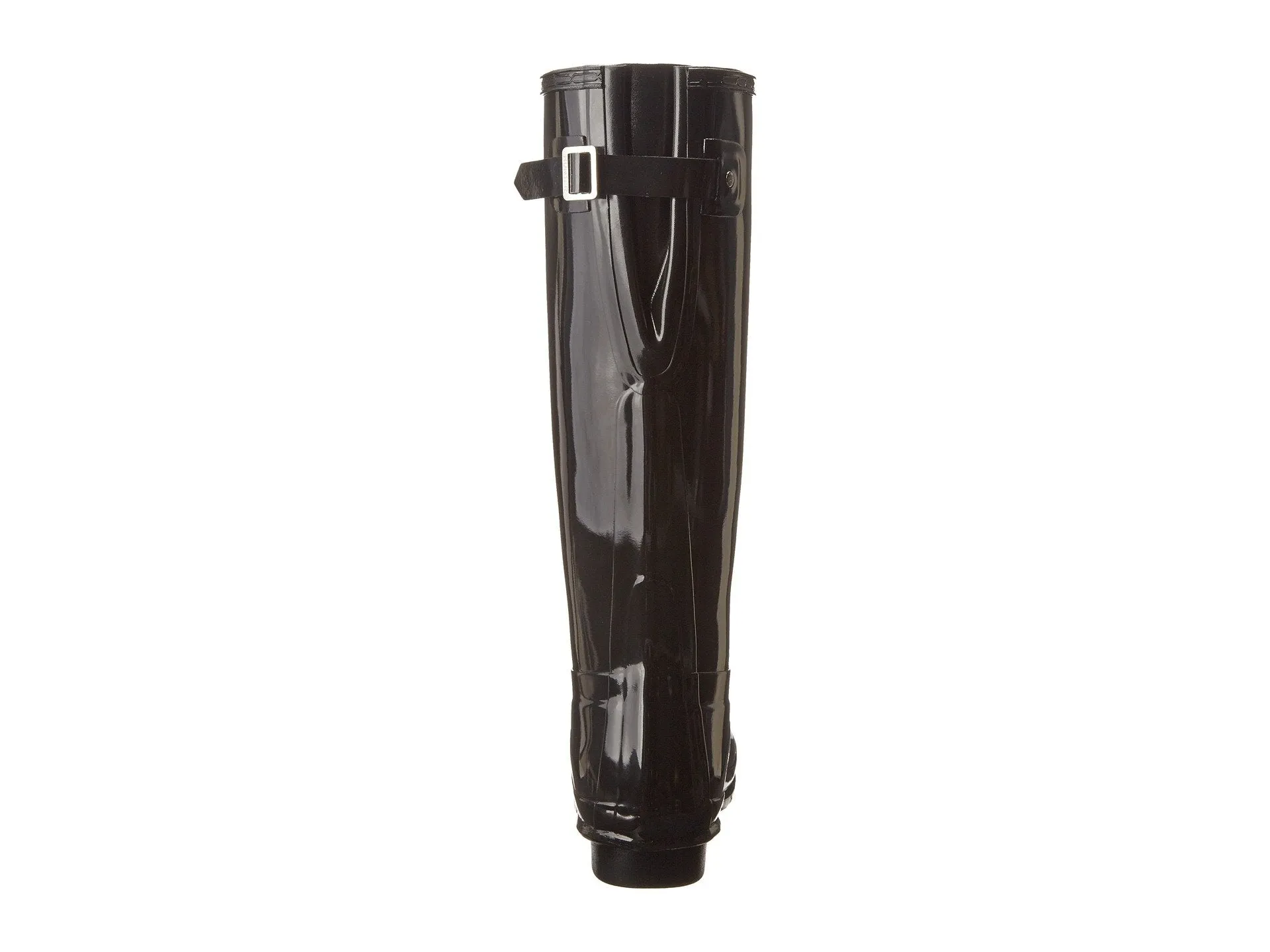 Hunter Original Back Adjustable Gloss Rain Boots, black