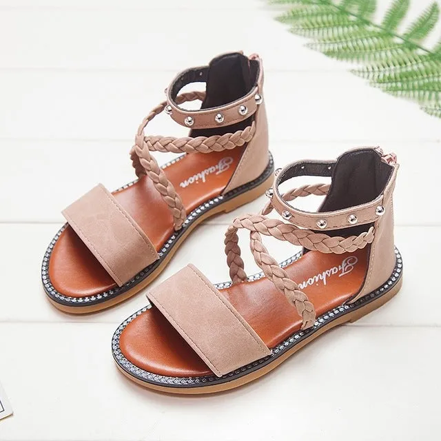 Kids Shoes Leather Sandals for Baby Girls Toddlers girl