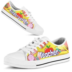 Kindergarten Teacher Art Paper Cut Out Shoes, Teacher Shoes, Low Top Sneakers