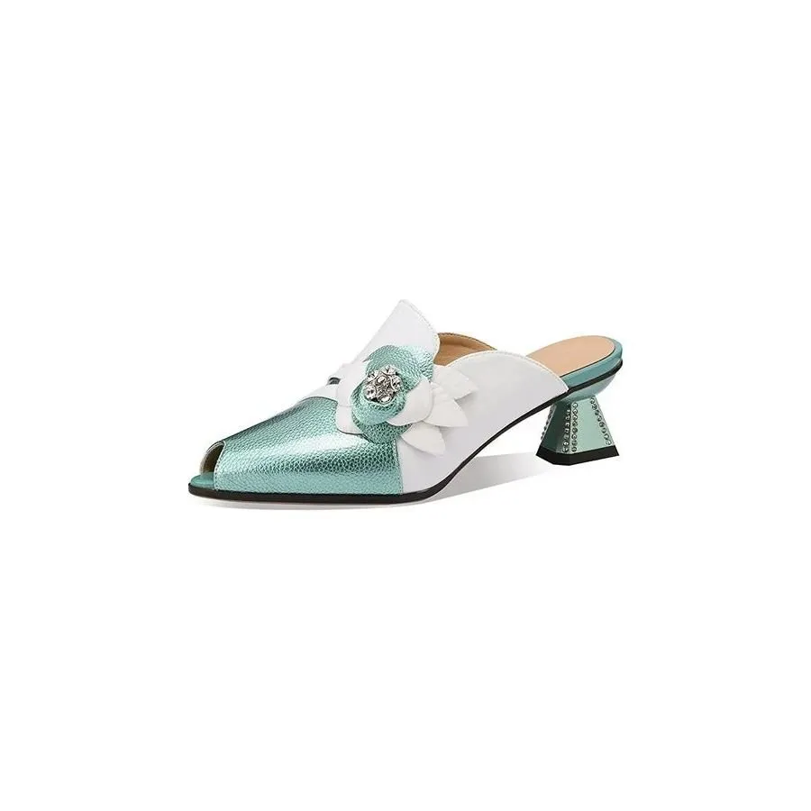 LavishCrystal Blossom French Sandals