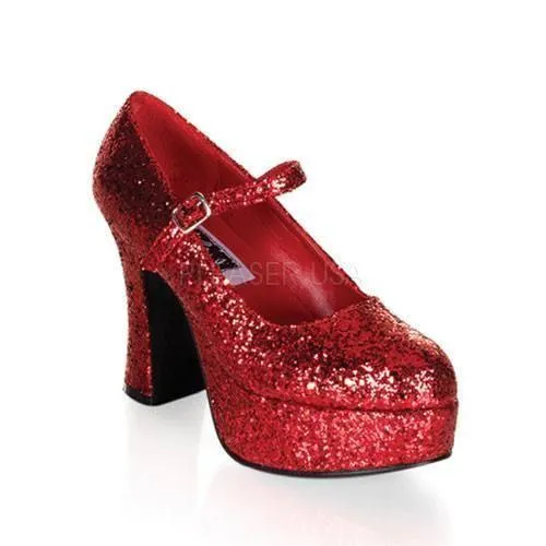 Maryjane Glitter Platform Shoes