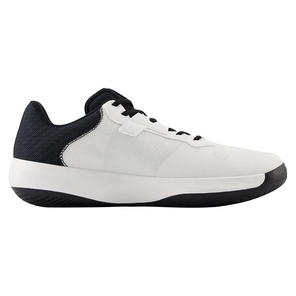 Men`s 696v6 2E Width Tennis Shoes White and Black