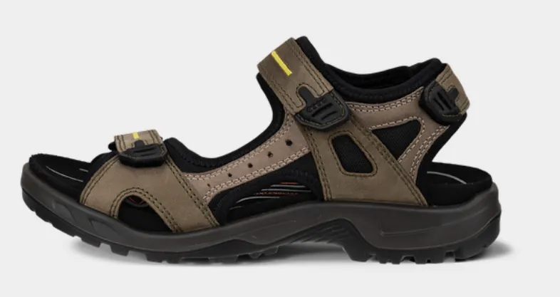 Men's Ecco Yucatan Sandal 06956456396 Color:  Tarmac/Moon Rock