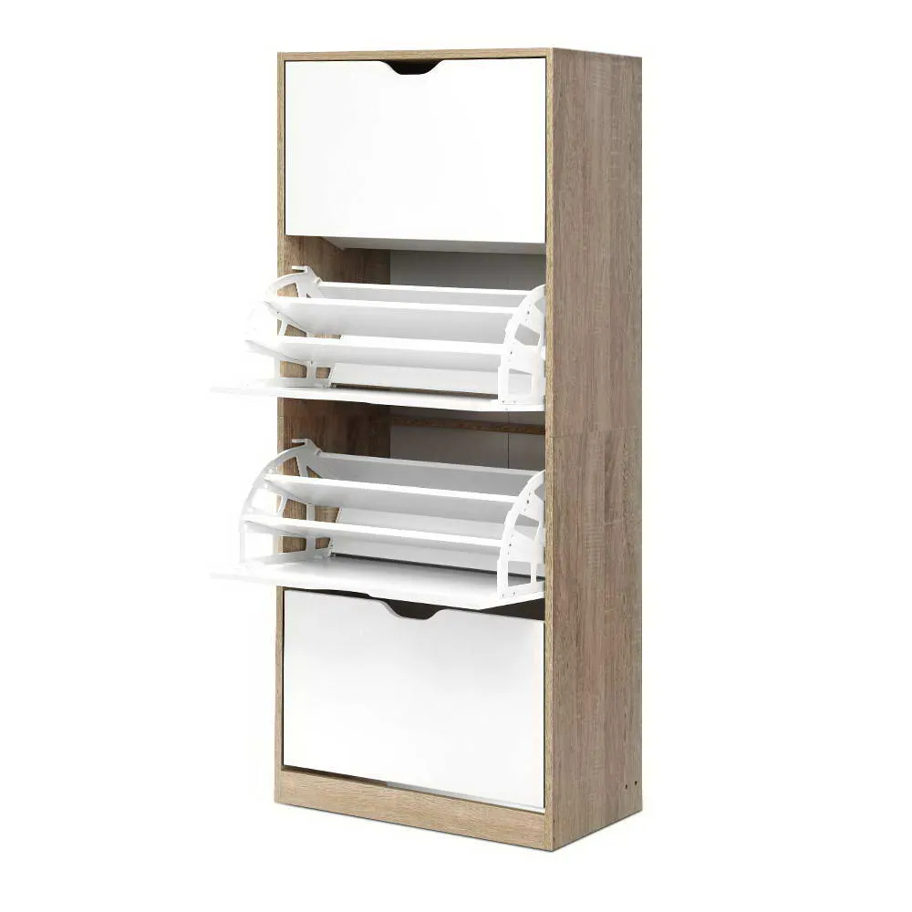 Modern 48 Pair Shoe Cabinet with Adjustable Shelves - Artiss