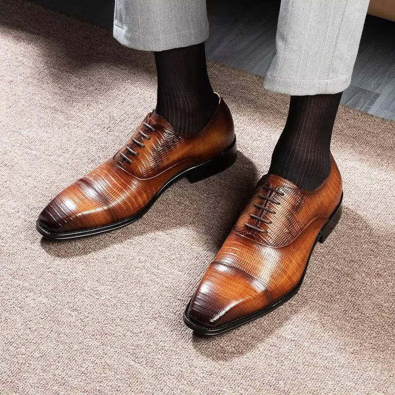 Opulent Exotica Oxford Dress Shoes