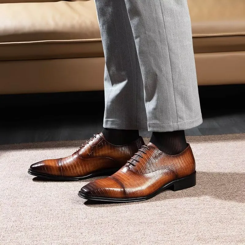 Opulent Exotica Oxford Dress Shoes