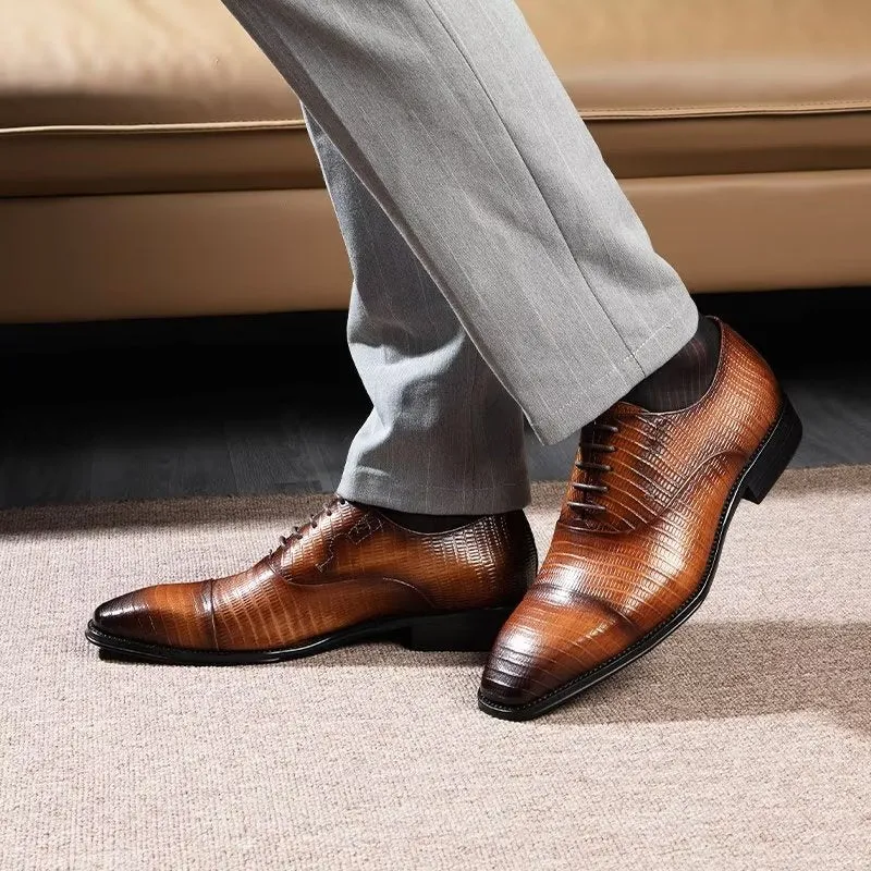 Opulent Exotica Oxford Dress Shoes