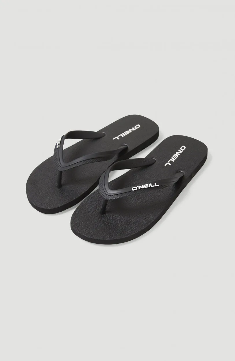 Profile Small Logo Sandals | Black Out