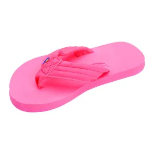 Rainbow The Grombow - Soft Rubber Top Sole with 1" Strap and Pin line - Pink