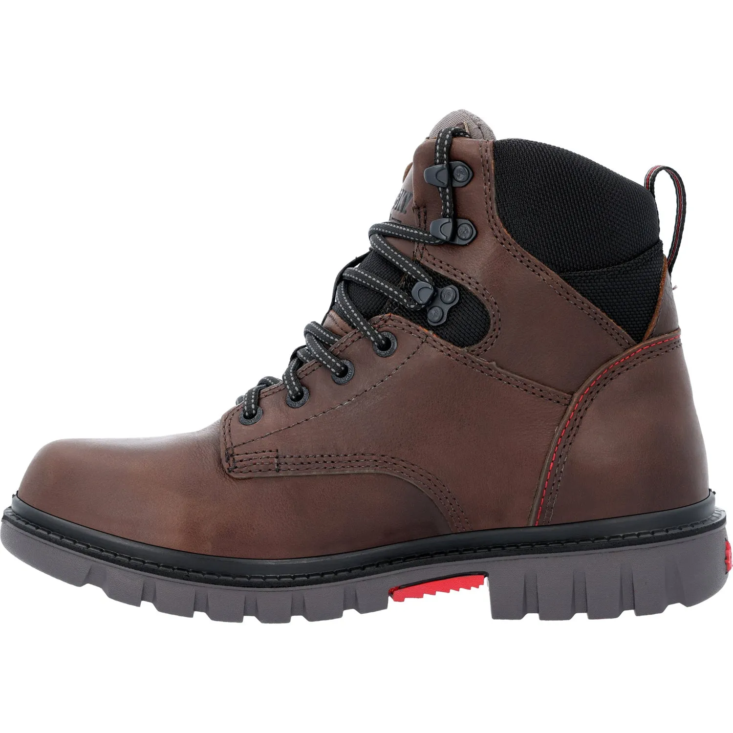 Rocky Mens Worksmart USA WP Brown Leather Work Boots