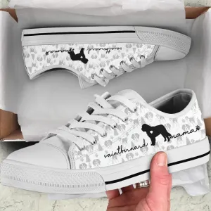 St.Bernard Low Top Shoes - Dog Walking Shoes Men Women, Dog Printed Shoes, Canvas Shoes For Men, Women