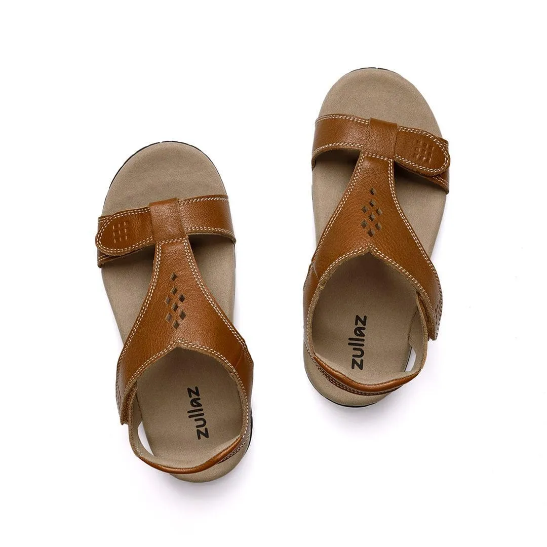 Talia – Caramel Leather Sandals