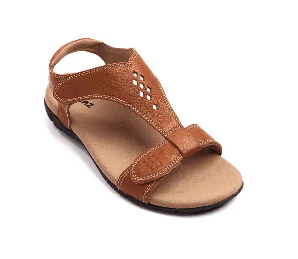 Talia – Caramel Leather Sandals