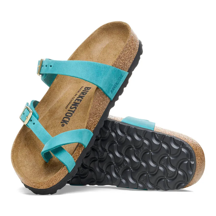 Women's Birkenstock Mayari Oiled Leather 1026591B Color: Biscay Bay