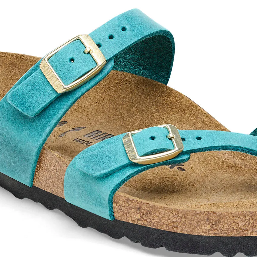 Women's Birkenstock Mayari Oiled Leather 1026591B Color: Biscay Bay