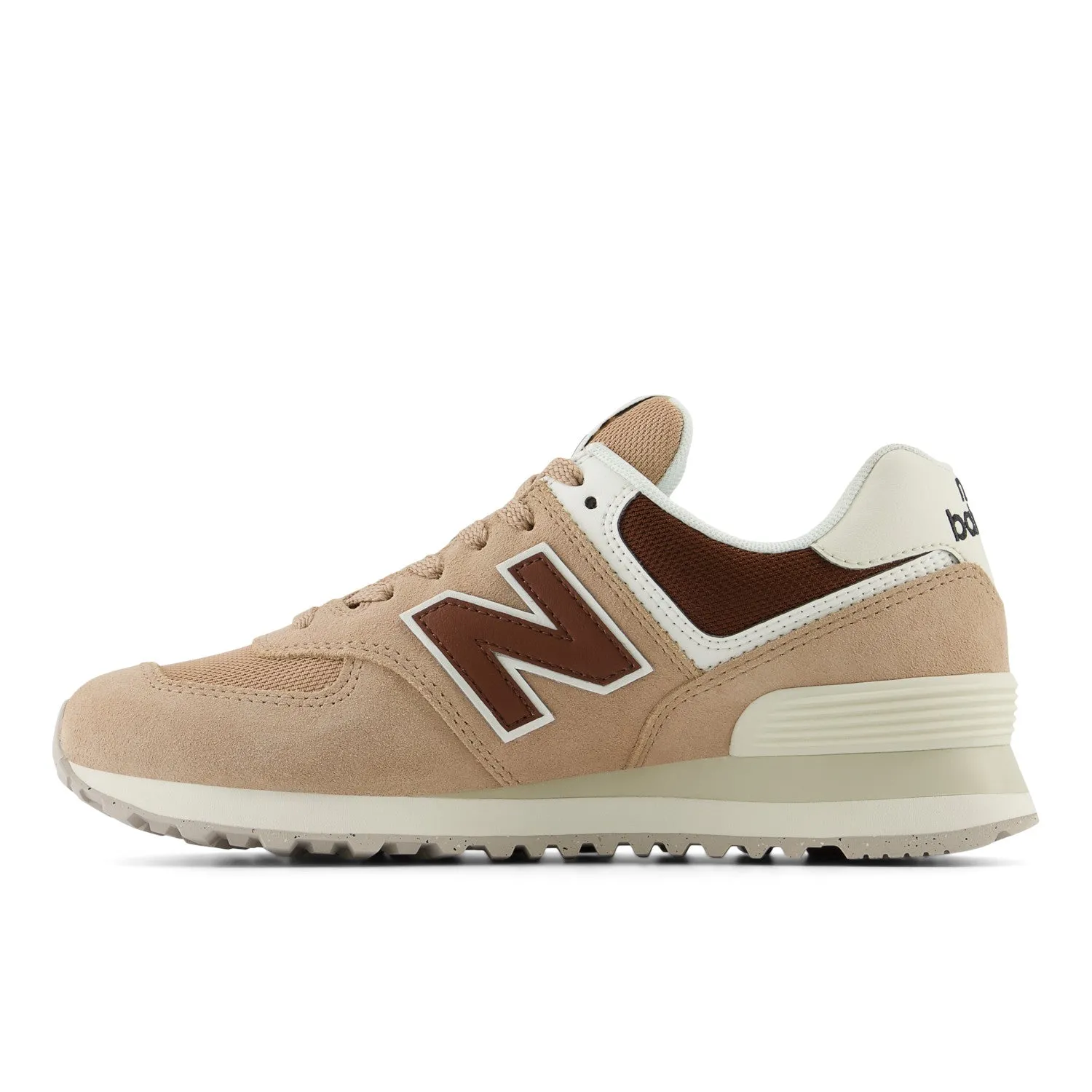 Women's New Balance 574 Core Color: Flat Taupe with Rich Oak