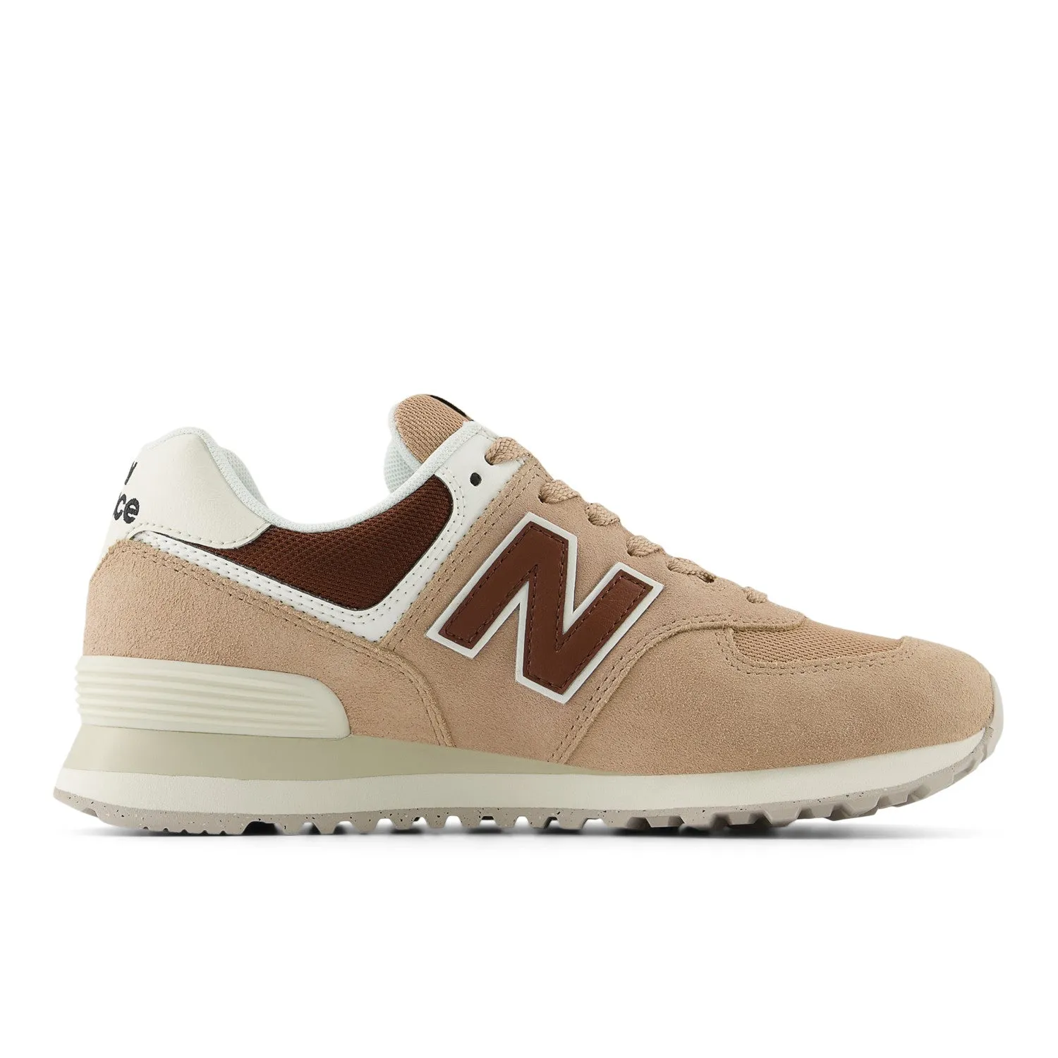 Women's New Balance 574 Core Color: Flat Taupe with Rich Oak