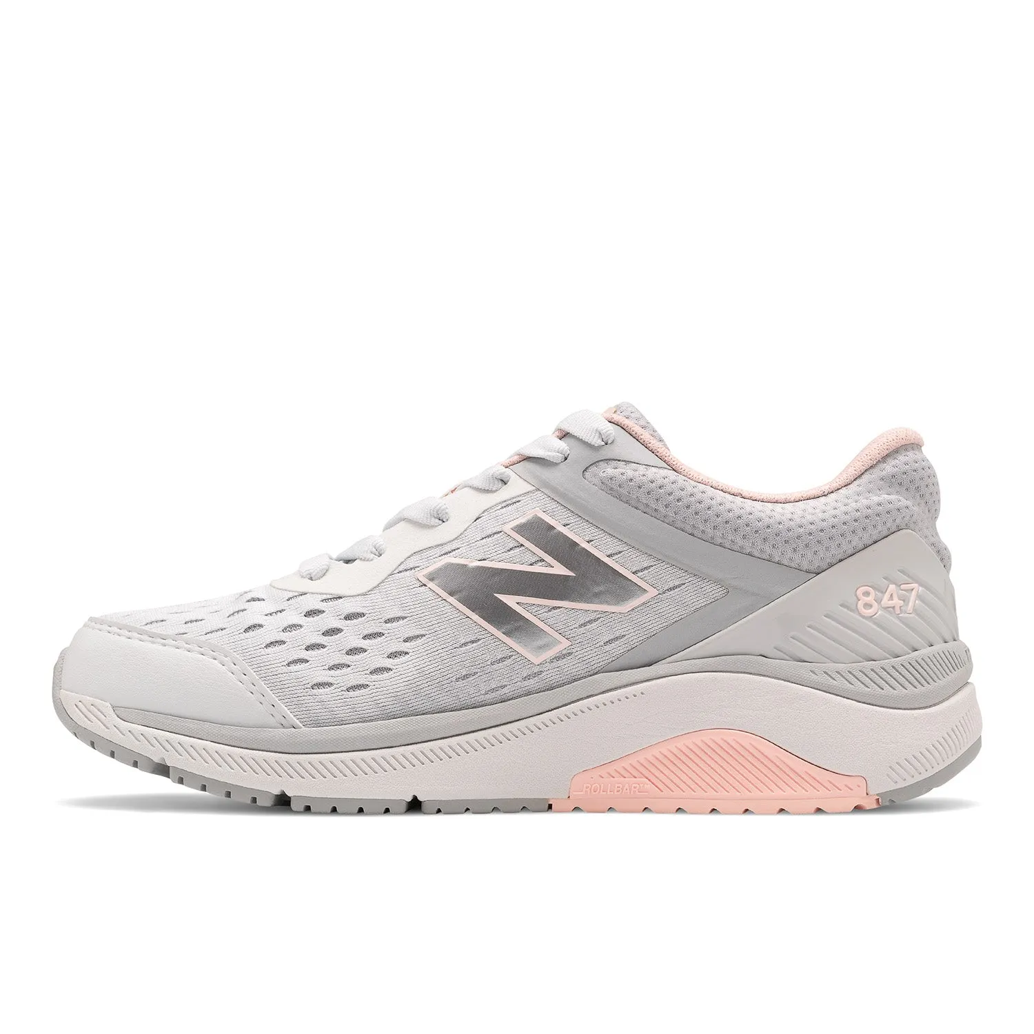 Women's New Balance 847v4 Color: Arctic Fox with Silver Mink and Peach Soda