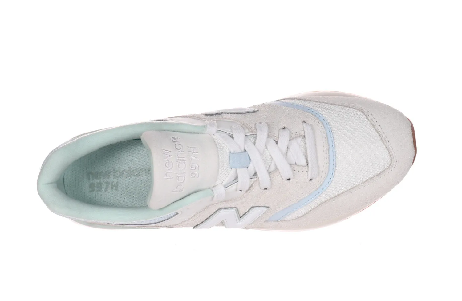 Women's New Balance 997H Color: Sea Salt/ Quarry Blue