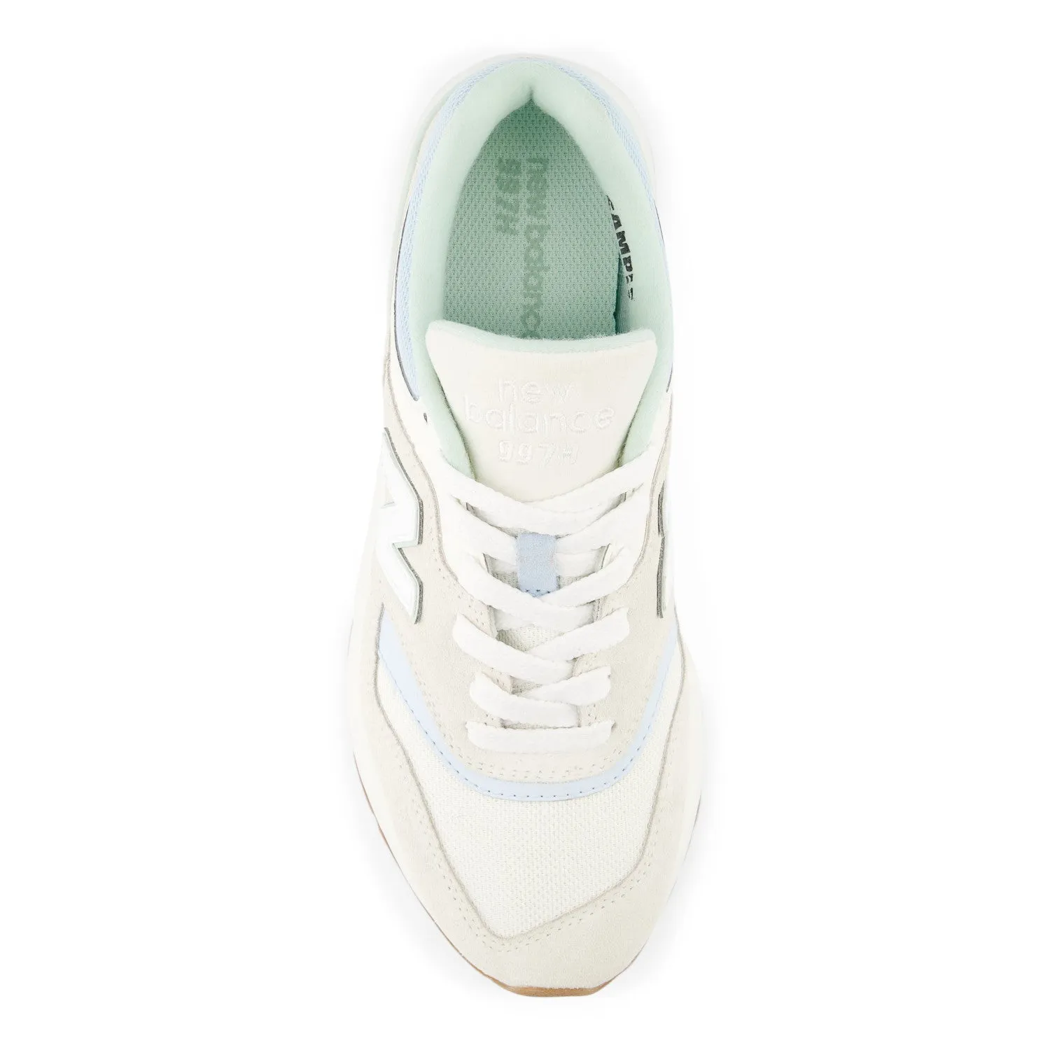 Women's New Balance 997H Color: Sea Salt/ Quarry Blue